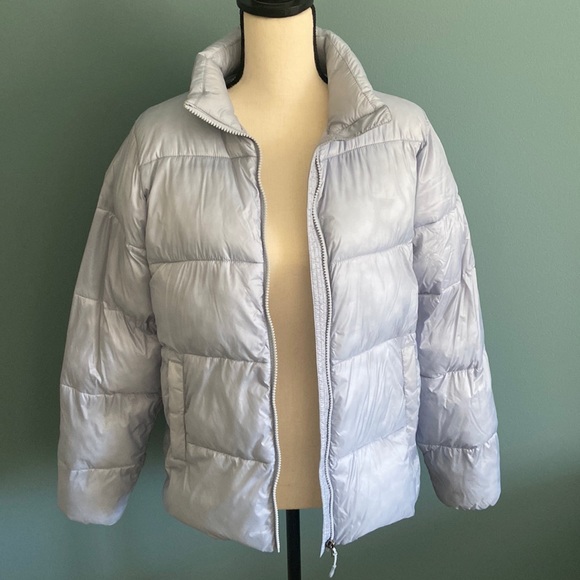 Light Blue Puffer Coat 32 Degrees Heat Medium - Picture 1 of 6